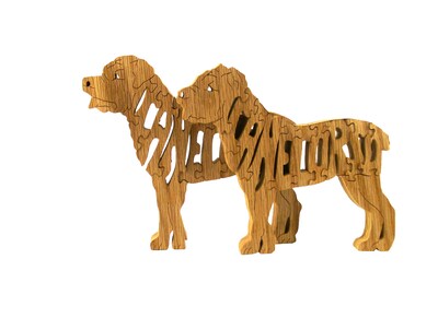 Canecorso dog puzzle, Canecorso dog, wooden dog puzzle, wooden